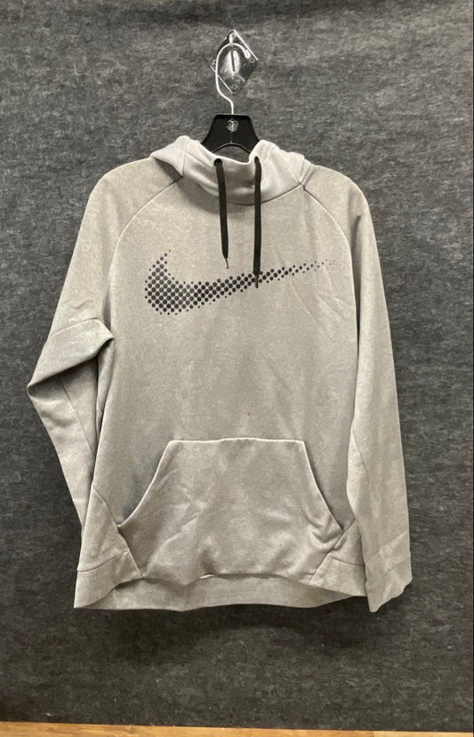 Nike Men's Therma-FIT Pullover Hoodie Gray Halftone Swoosh Size L