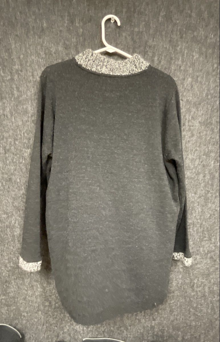 Vintage 90s Karen Lessly Women's 3pc Sweater Set Cardigan Tunic Pants Sz S M L
