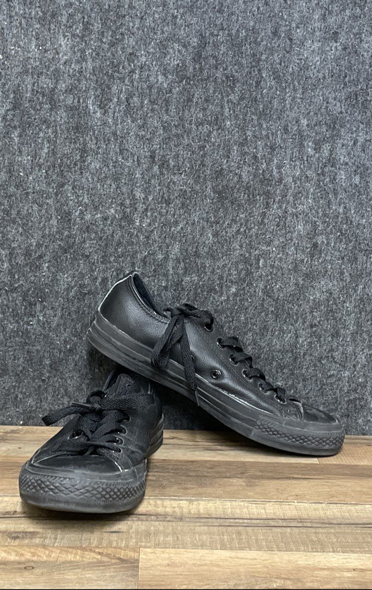 Converse Chuck Taylor All Star Ox Triple Black Leather Low Top Size Men's 6