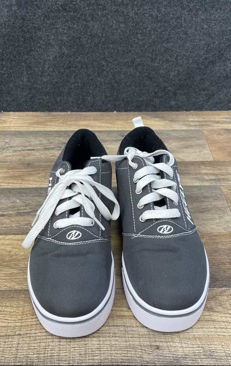 Heelys Pro 20 Canvas Black White Wheeled Skate Shoes Size 9