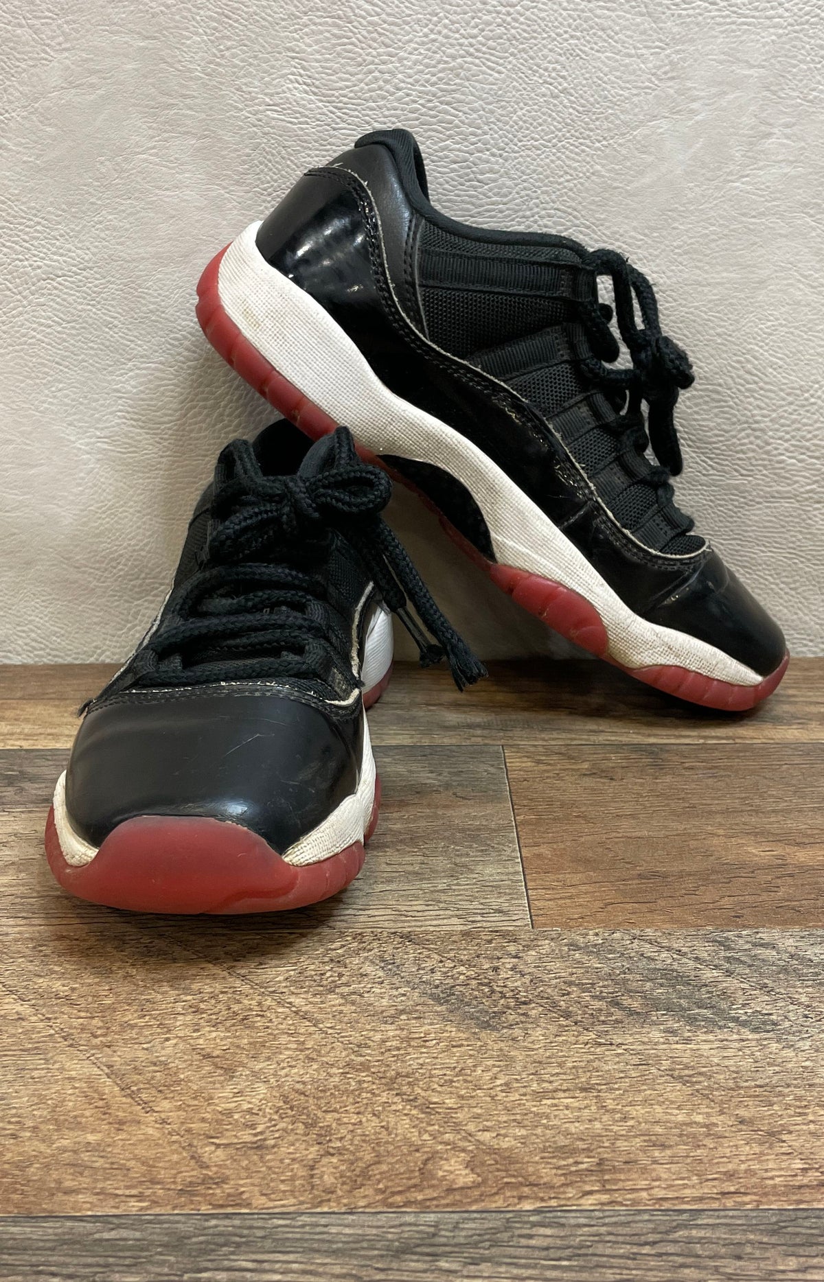 Nike Air Jordan 11 Retro Low Bred Black True Red 2024 Youth Size 4.5Y