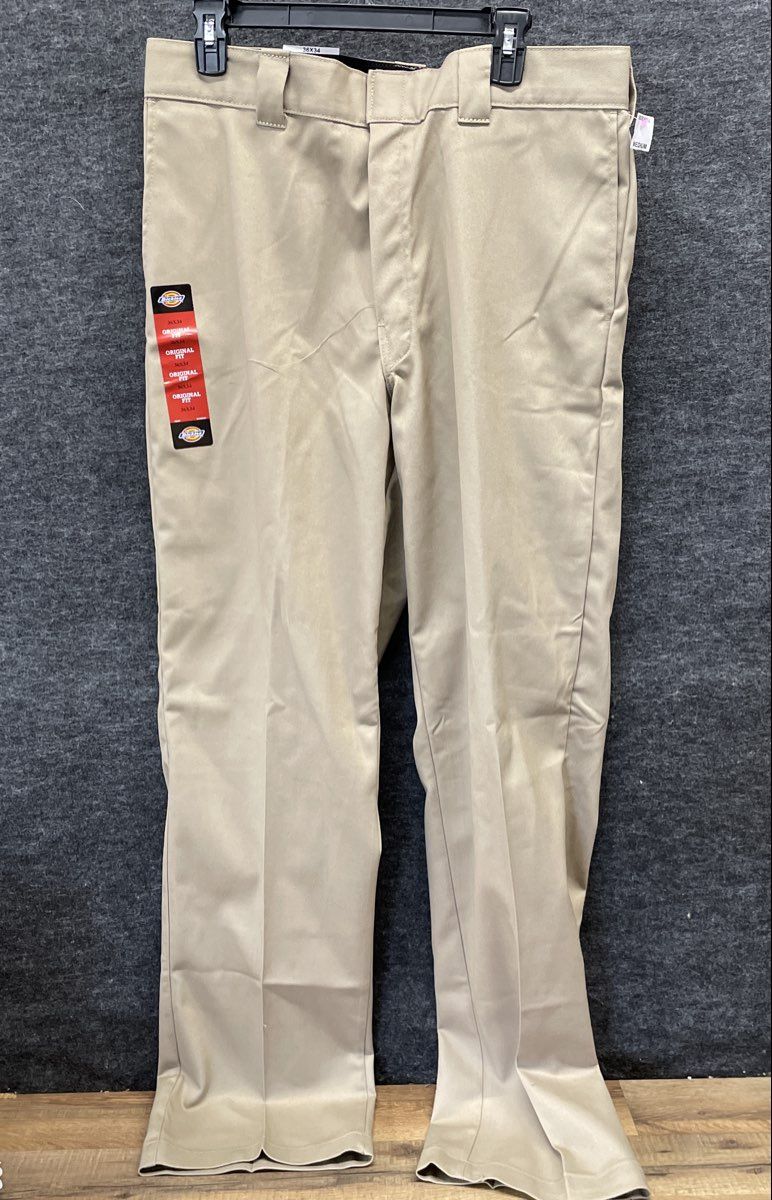 Dickies Men's 874 Flex Original Fit Pants Khaki NWT Size 36x34