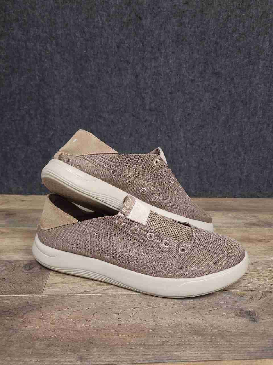 Reef Swellsole Neptune Taupe Slip-On Lifestyle Sneakers Men's Size 12