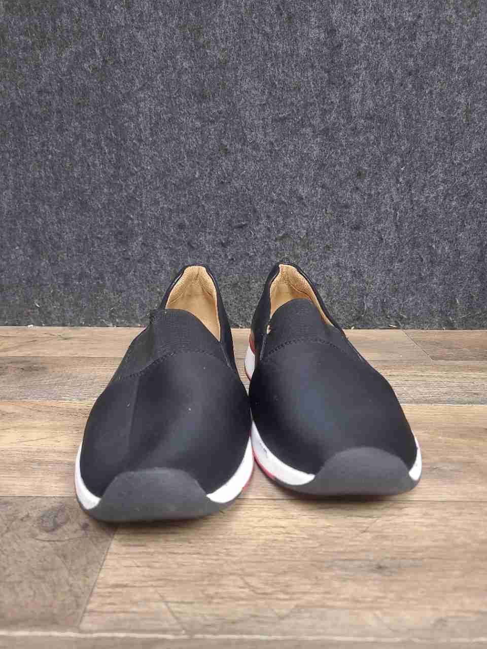 Vionic Cameo Black Leather Textile Slip On Comfort Sneakers Women's Size 9 Wide