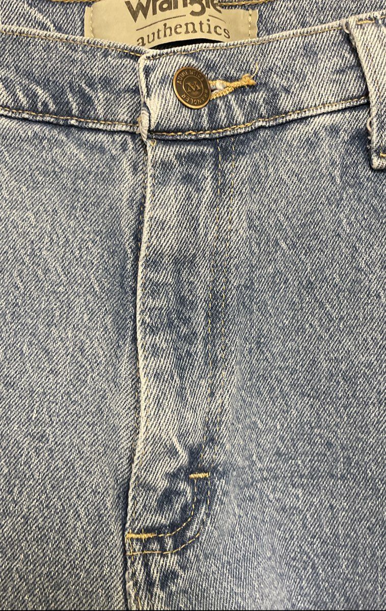 Wrangler Authentics Men's Light Wash Straight Leg Denim Jeans Size 34x28
