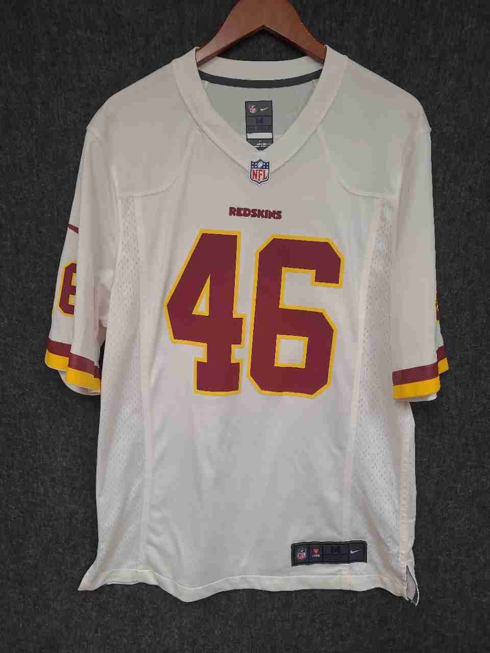 Nike Men's Washington Redskins Alfred Morris #46 White Football Jersey Sz M