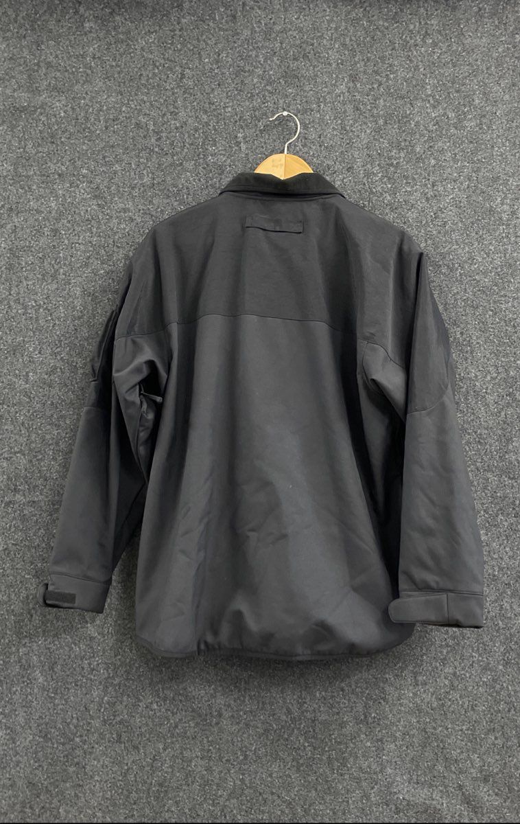 Duluth Trading Men's Gray Bonded Utility Softshell Jacket Full Zip Fleece Sz L