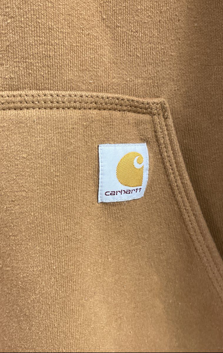 Carhartt Men's Brown K288 Loose Fit Graphic Sleeve Pullover Hoodie Sz XL