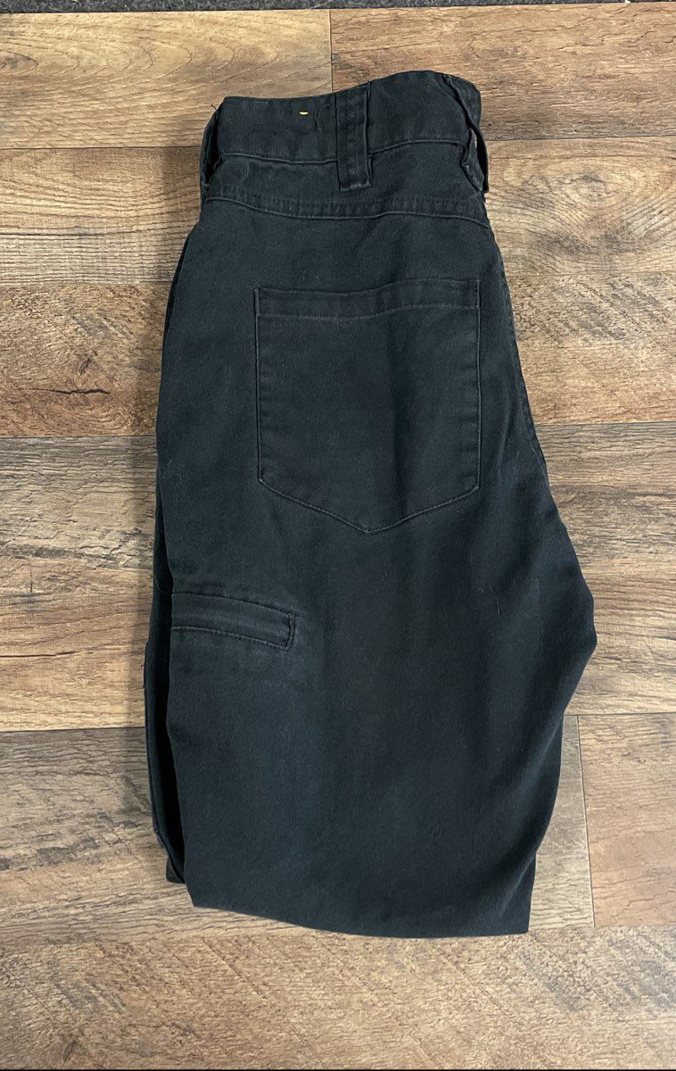 Caterpillar Women's Black Utility Carpenter Canvas Work Pants Sz 2
