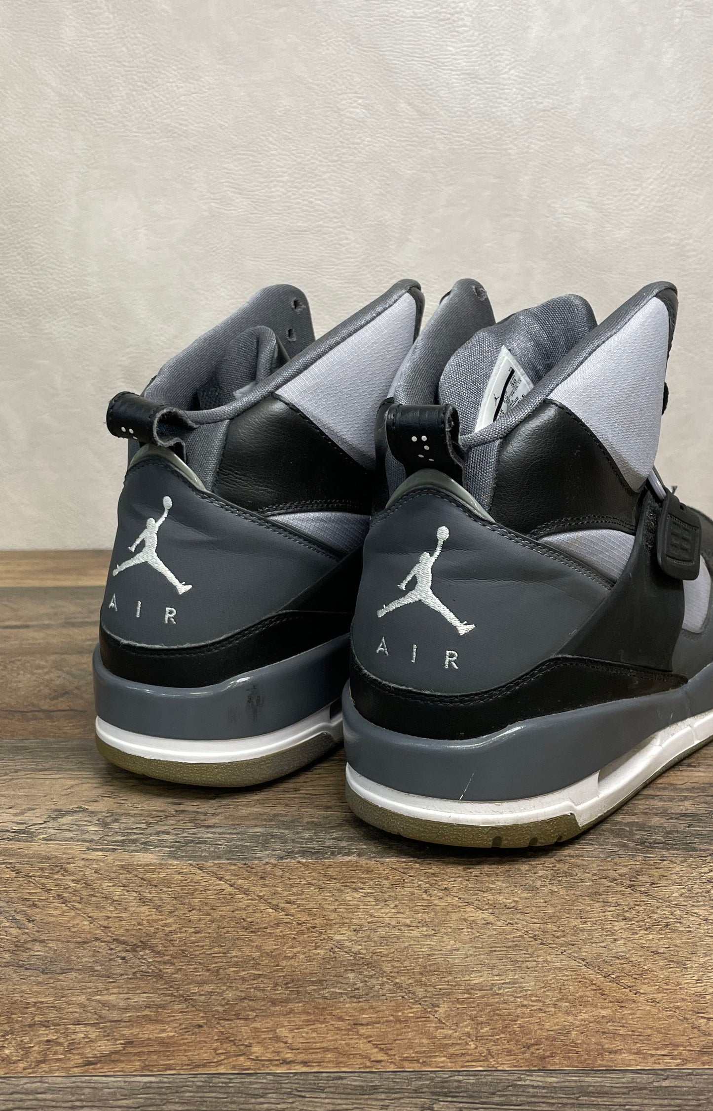 Nike Jordan Flight 45 High Black Stealth Grey Men's Size 12