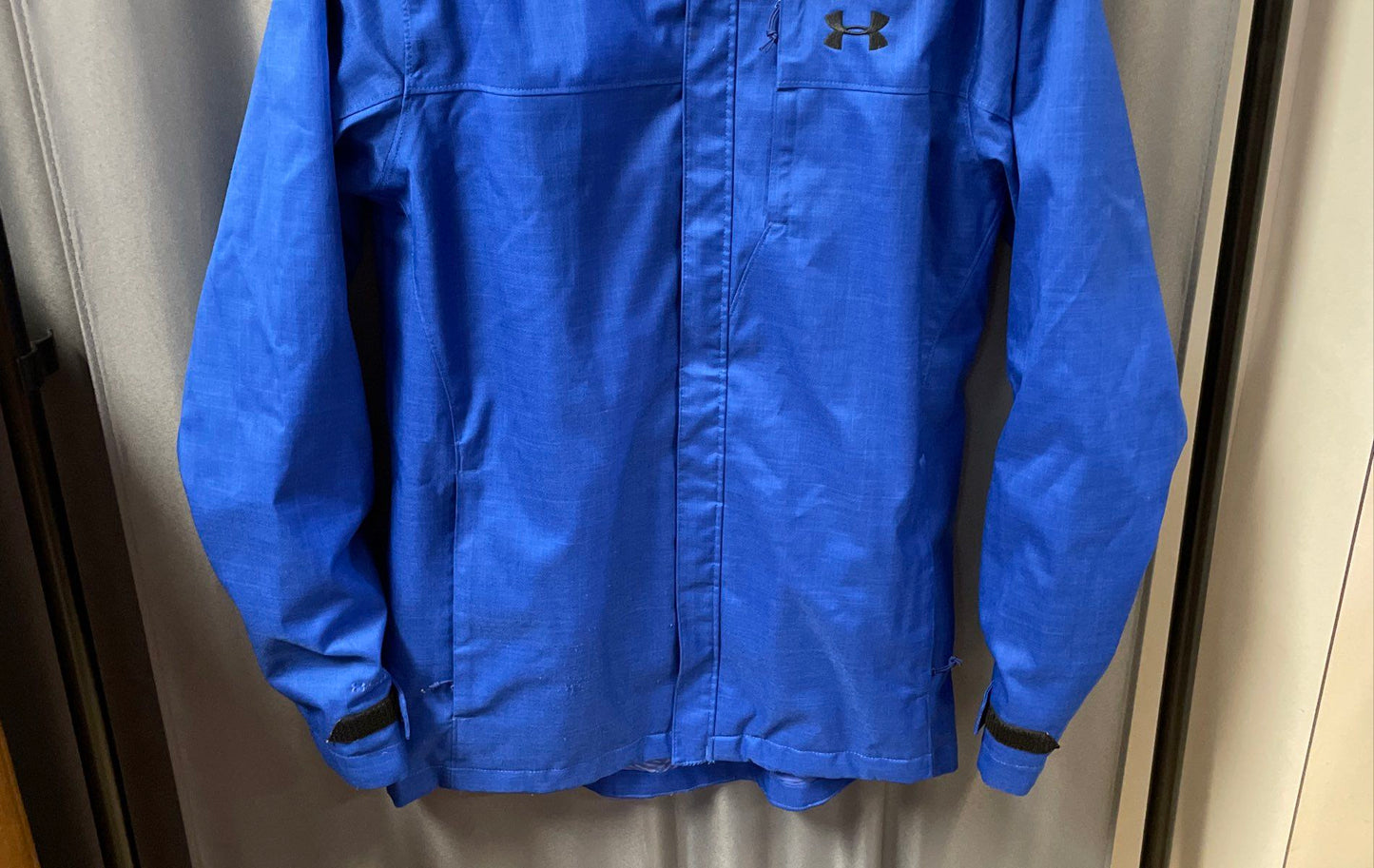 Under Armour Men's Coldgear Infrared Hooded Jacket Blue Full Zip Sz S
