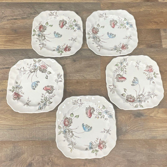 (5) Johnson Brothers "Day in June" Plates