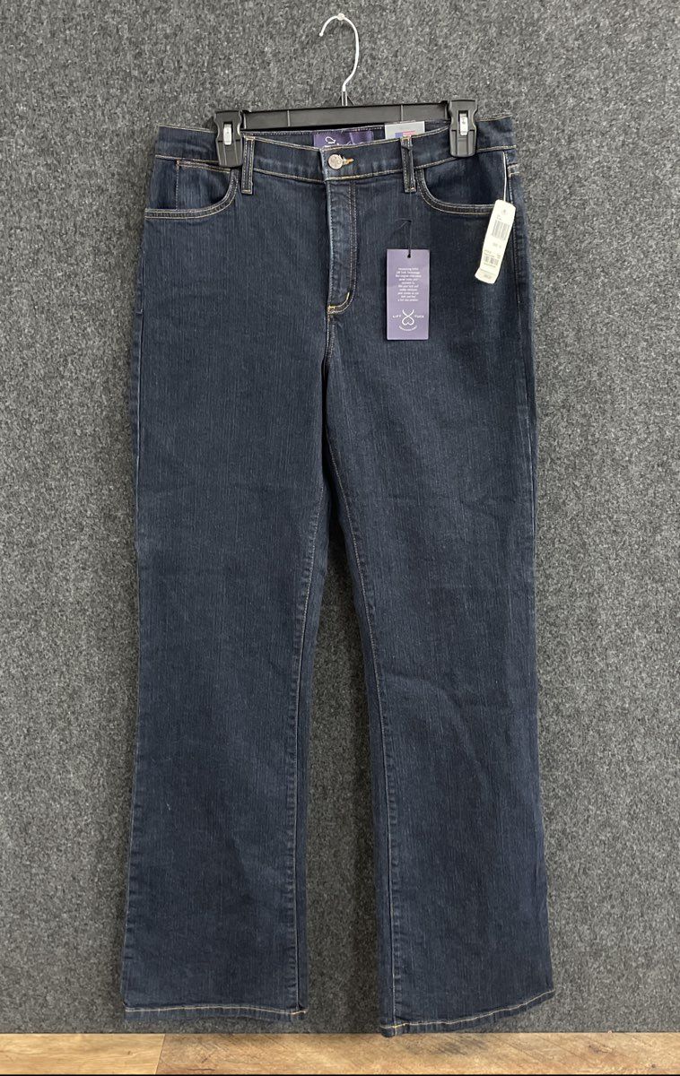 NYDJ Women's Bootcut Jeans Dark Blue Lift Tuck Technology NWT Sz 12