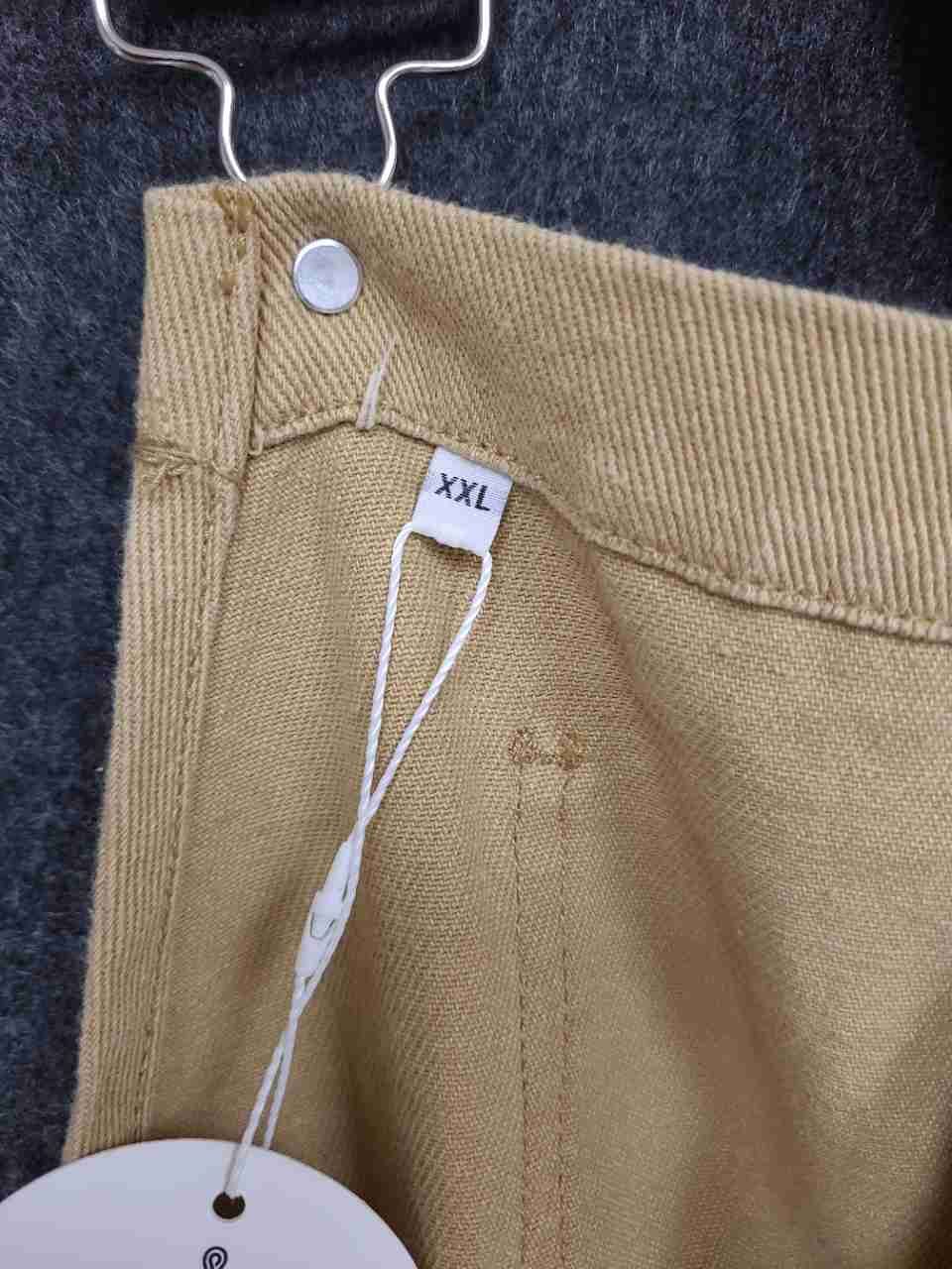 Anrabess Women's Khaki Tan Short Overalls Shortalls Bib Pocket NWT Sz XXL