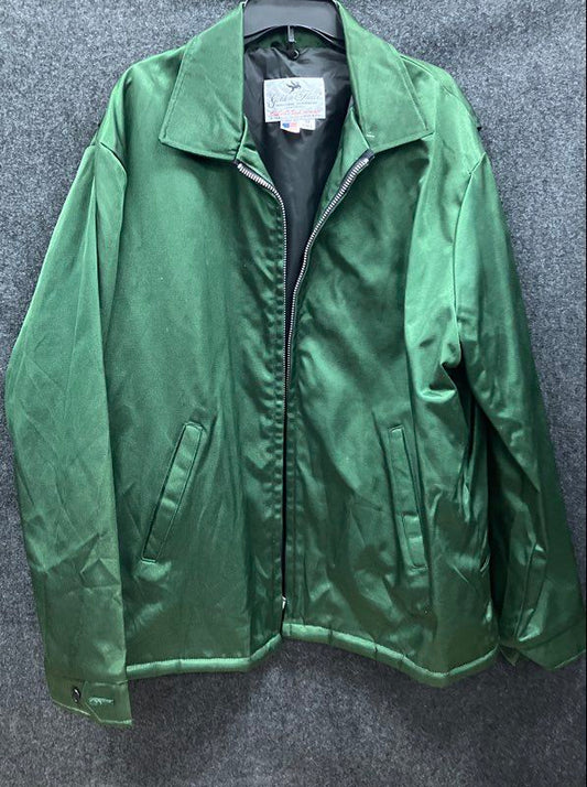 Vintage 90s Golden Fleece Men's Green Titan Cloth Full Zip Jacket Sz 50 Tall