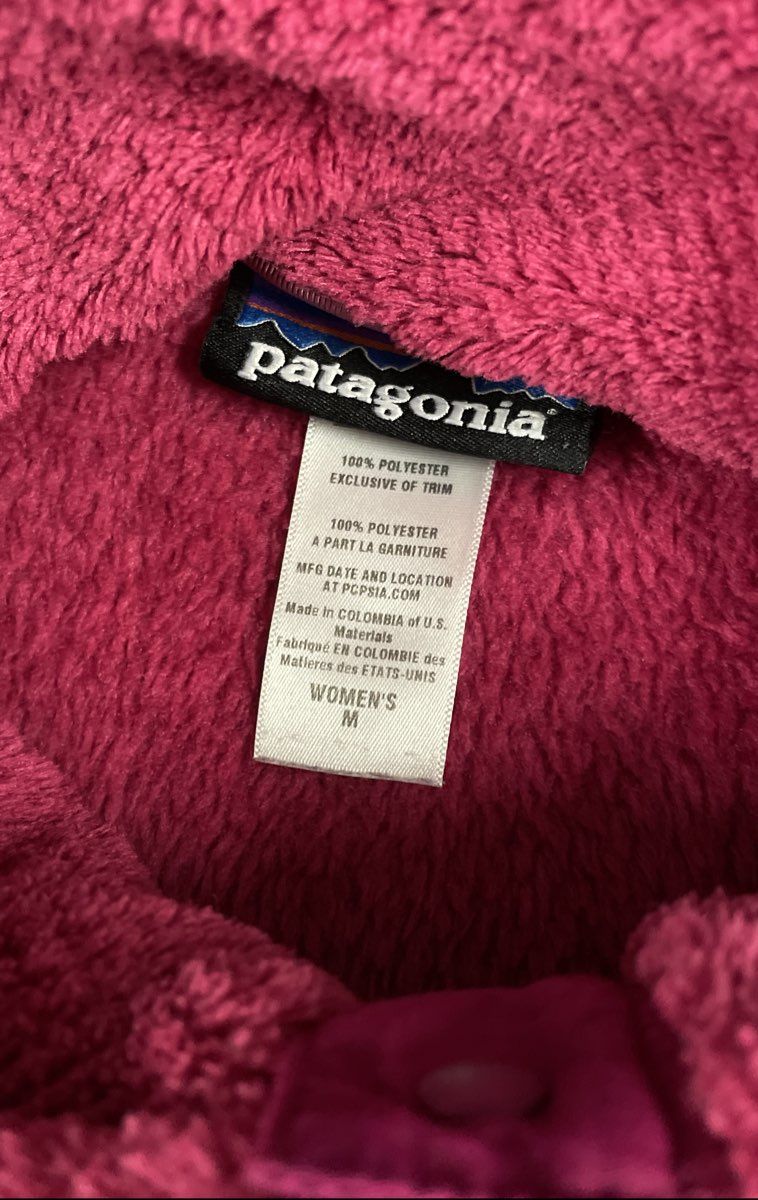 Patagonia Women's Re-Tool Snap-T Quilted Fleece Pullover Pink Sz M