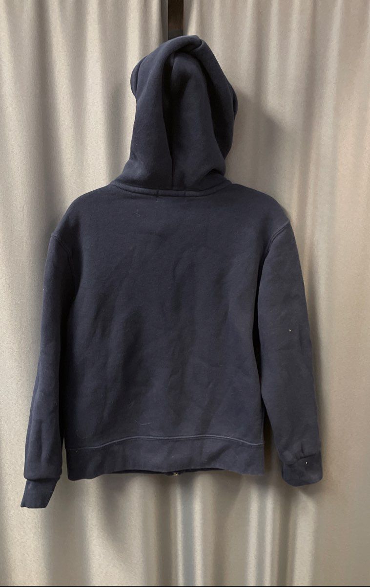 Polo Ralph Lauren Kids Navy Blue Fleece Full Zip Hoodie Red Pony Logo Size 5