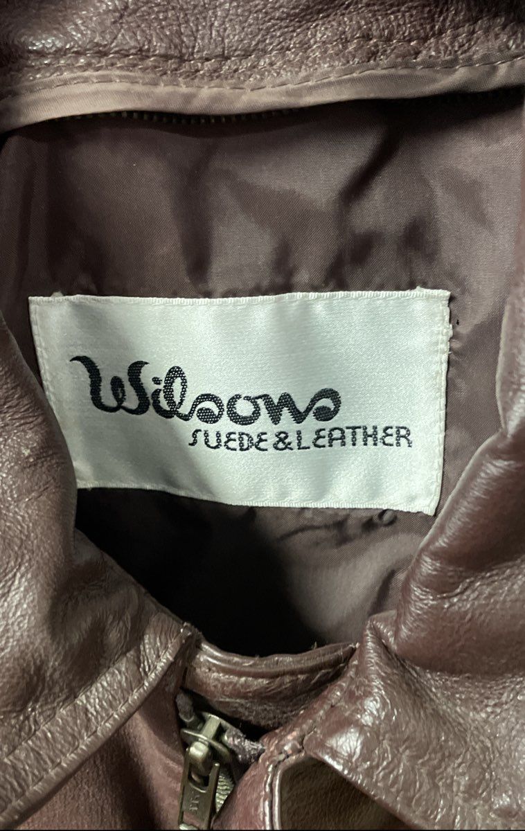 Vintage 90s Wilsons Men's Brown Leather Bomber Jacket Size 46