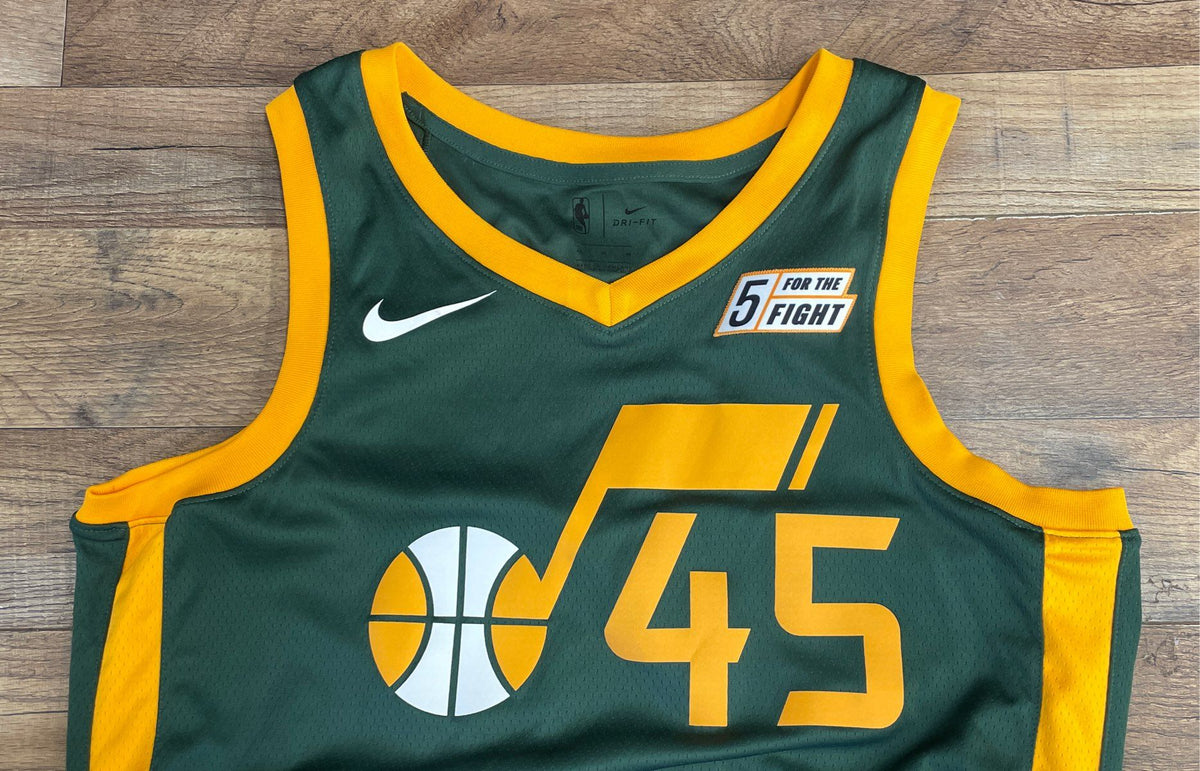 Nike Men's NBA Utah Jazz Donovan Mitchell #45 Swingman Green Jersey Sz 44 M
