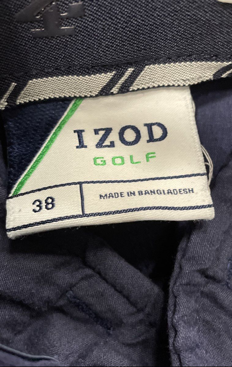 Izod Golf Men's Blue Cargo Performance Stretch Golf Shorts Sz 38