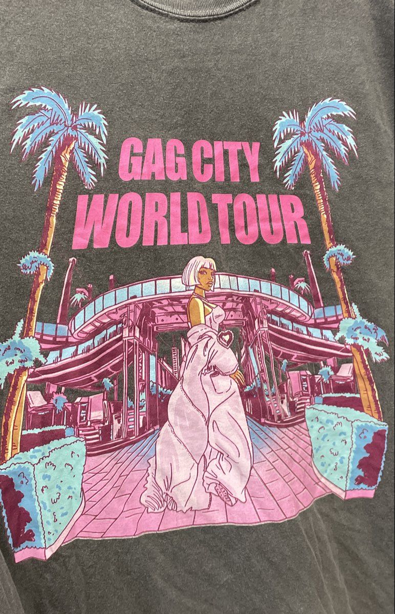 Nicki Minaj Pink Friday 2 Gag City World Tour T-Shirt Bravado Sz XL