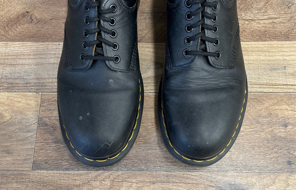 Dr. Martens 8053 Black 5-Eye Padded Collar Shoes Men's Size 10