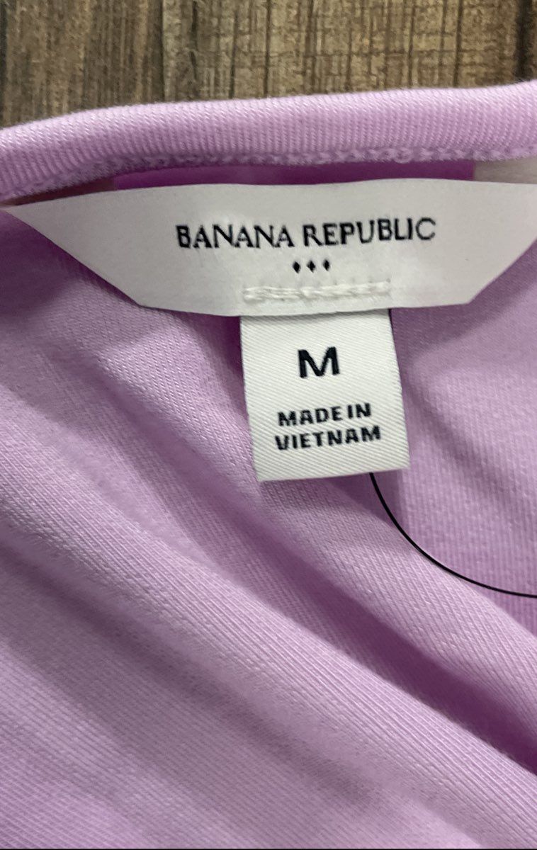 Banana Republic Women's Pink Puff Balloon Sleeve Boat Neck Top NWT Size M