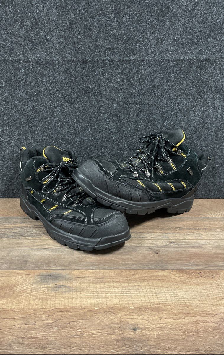 Brahma Men's Black Steel Toe Slip Resistant Work Safety Boots Size 13
