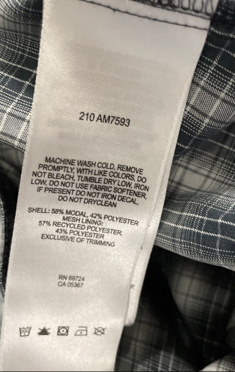 Columbia Men's Grey Plaid Vented Silver Ridge Button-Up Shirt Sz L