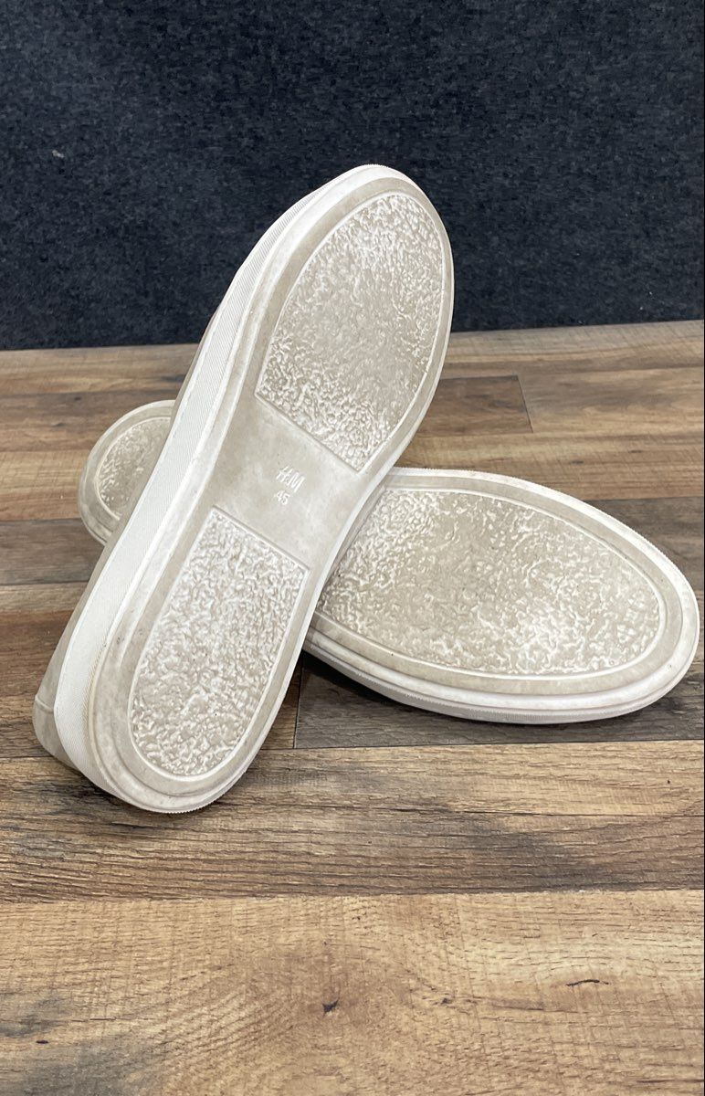 H&M Slip-On Moc Toe Casual Shoes Off White Size 11.5