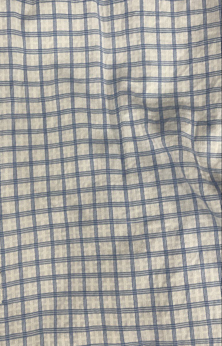 Duchamp London Men's Blue Check Long Sleeve Slim Fit Dress Shirt Sz XXL 18