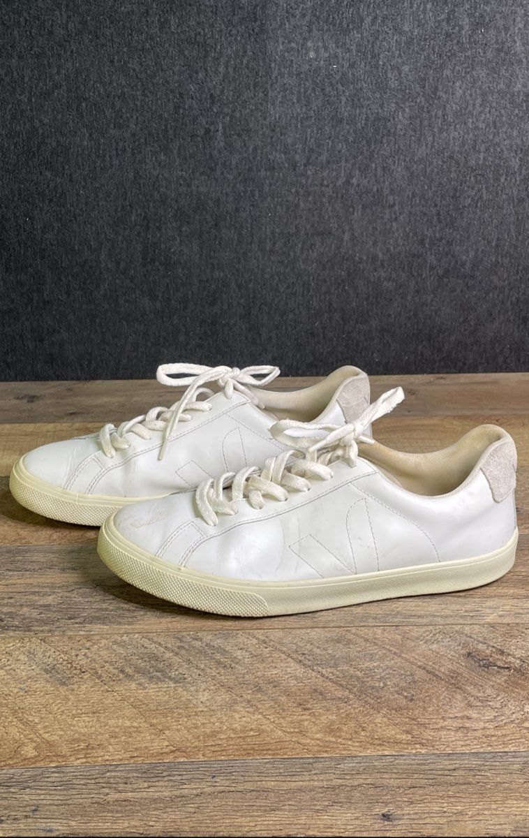 Veja Esplar White Leather Low Top Women's Sneakers Size 10