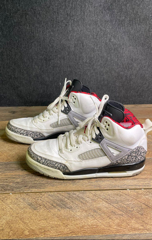 Nike Air Jordan Spizike White Cement Youth Basketball Sneakers Size 6.5Y