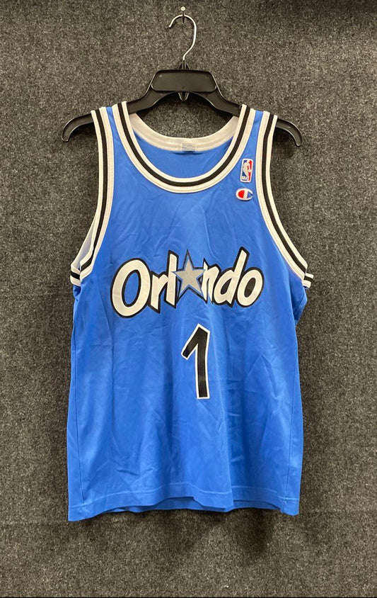 Vintage 90s Champion Orlando Magic Penny Hardaway Jersey Blue NBA Sz S/M