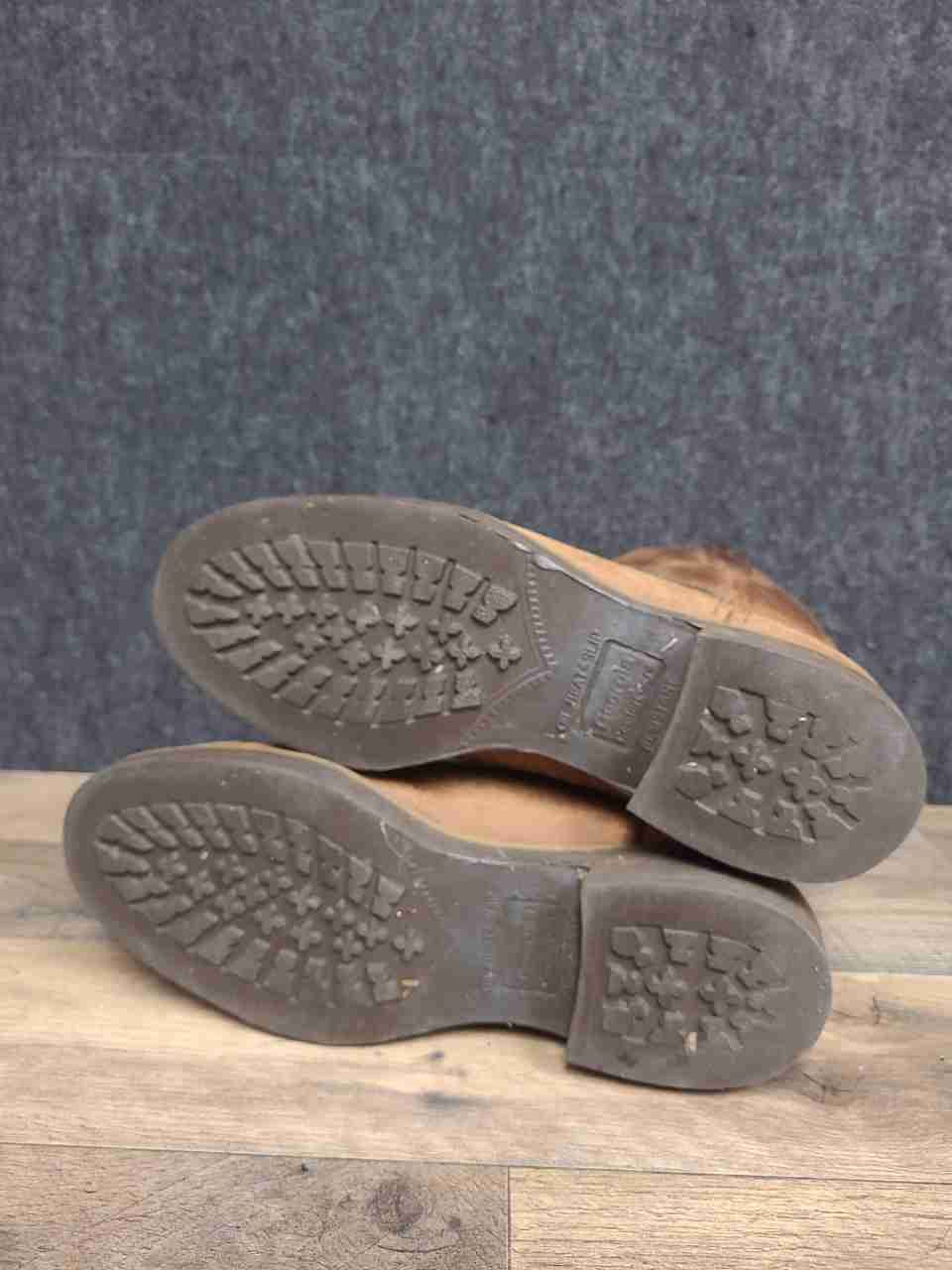 Georgia Boot Ranch Wellington G5814 Chestnut Leather Pull-On Work Boots Size 8D