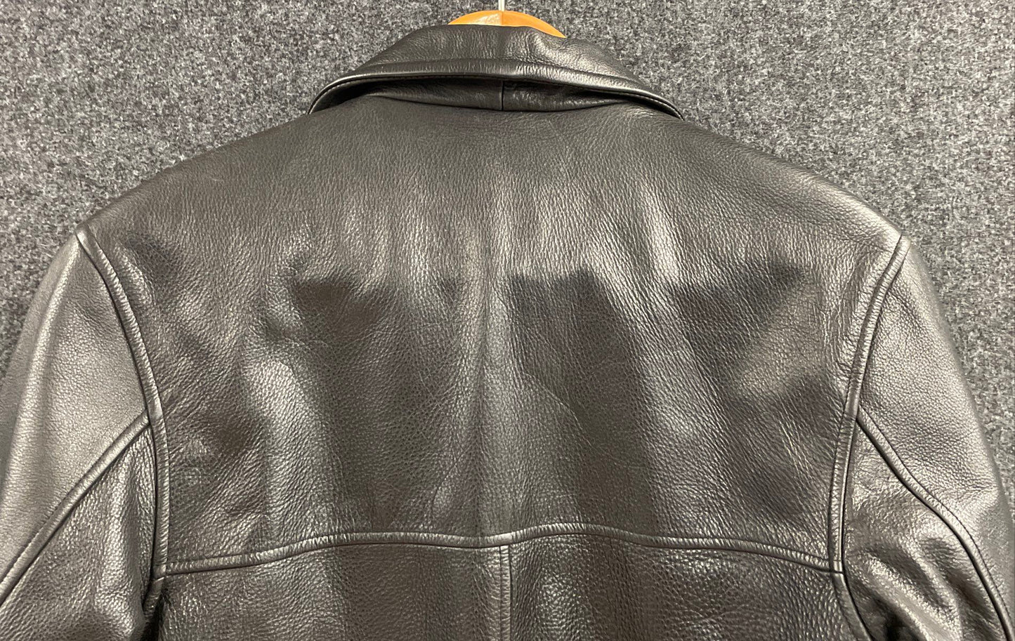 Vintage 90s Winlit Women's Black Leather Button Front Car Coat Jacket Sz S