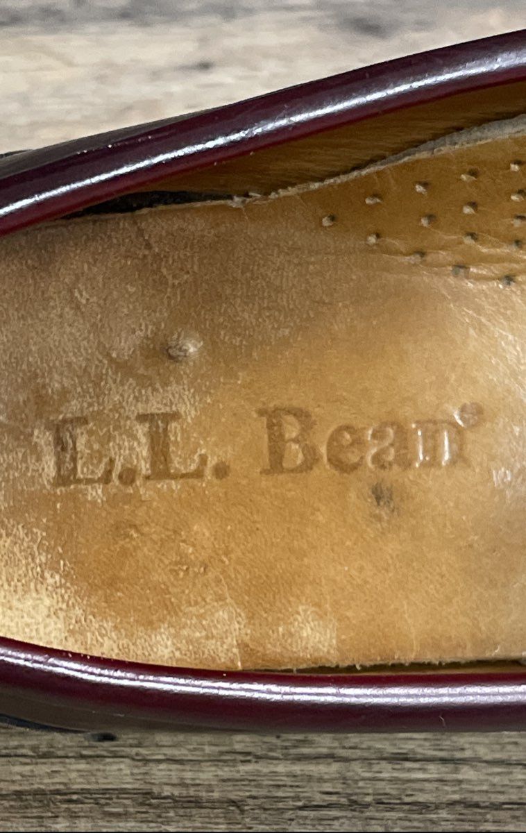 L.L. Bean Men's Classic Penny Loafer Burgundy Leather Shoes Size 9 M