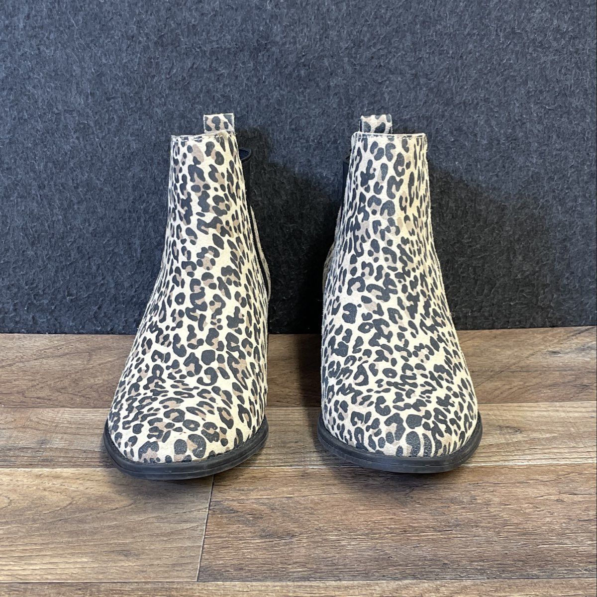 Dolce Vita Tristan Leopard Print Leather Chelsea Boots Women's Size 7