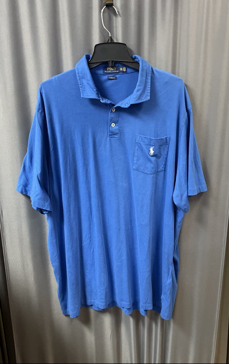 Polo Ralph Lauren Men's Blue Classic Fit Pocket Short Sleeve Polo Shirt Sz XXL
