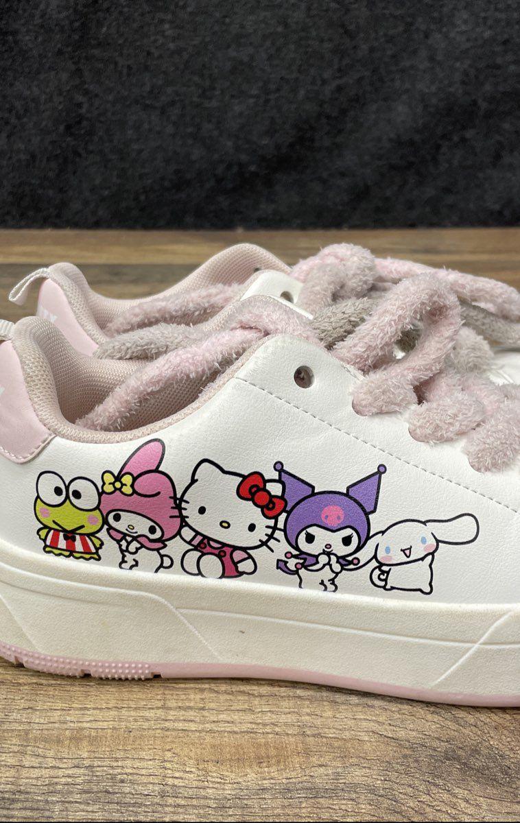 Primark Sanrio Hello Kitty & Friends White Pink Low Top Sneakers Women's Size 6