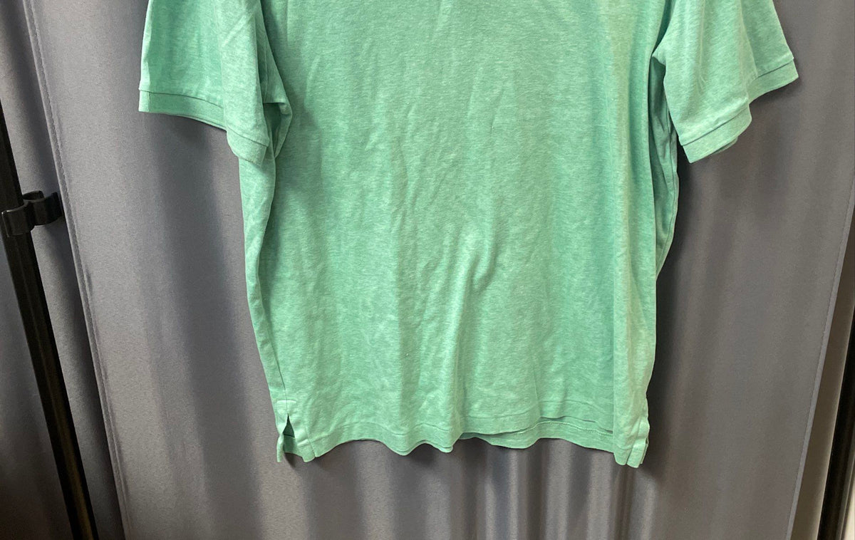 Polo Ralph Lauren Men's Green Classic Fit Heathered Cotton Polo Shirt Sz XL