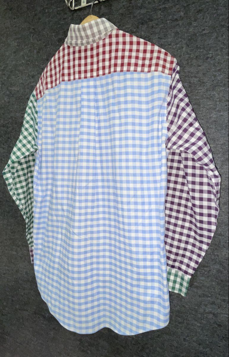 Brooks Brothers 346 Men's Multicolor Gingham Fun Shirt Non-Iron Supima Cotton S