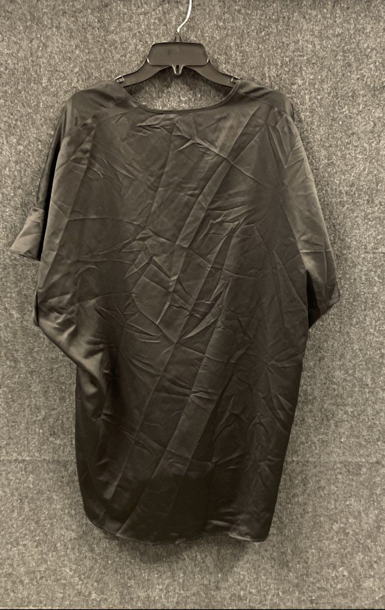 Victoria's Secret Women's Black Satin Kimono Cover Up Robe Front Tie NWT OS