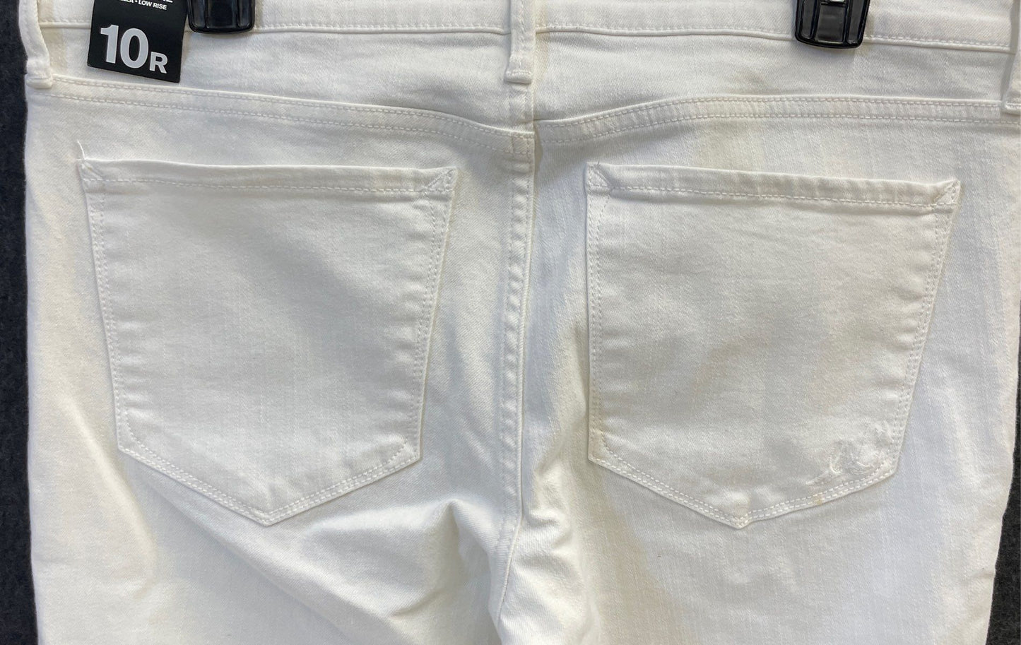 Express Women's Stella Slim Flare Low Rise Jeans White NWT Size 10R