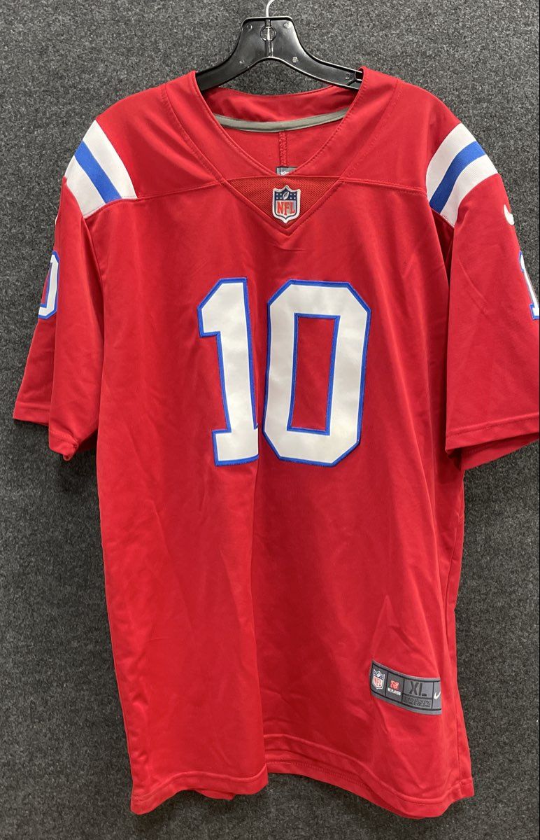 Nike Men's New England Patriots Mac Jones #10 Red NFL Football Jersey Size XL