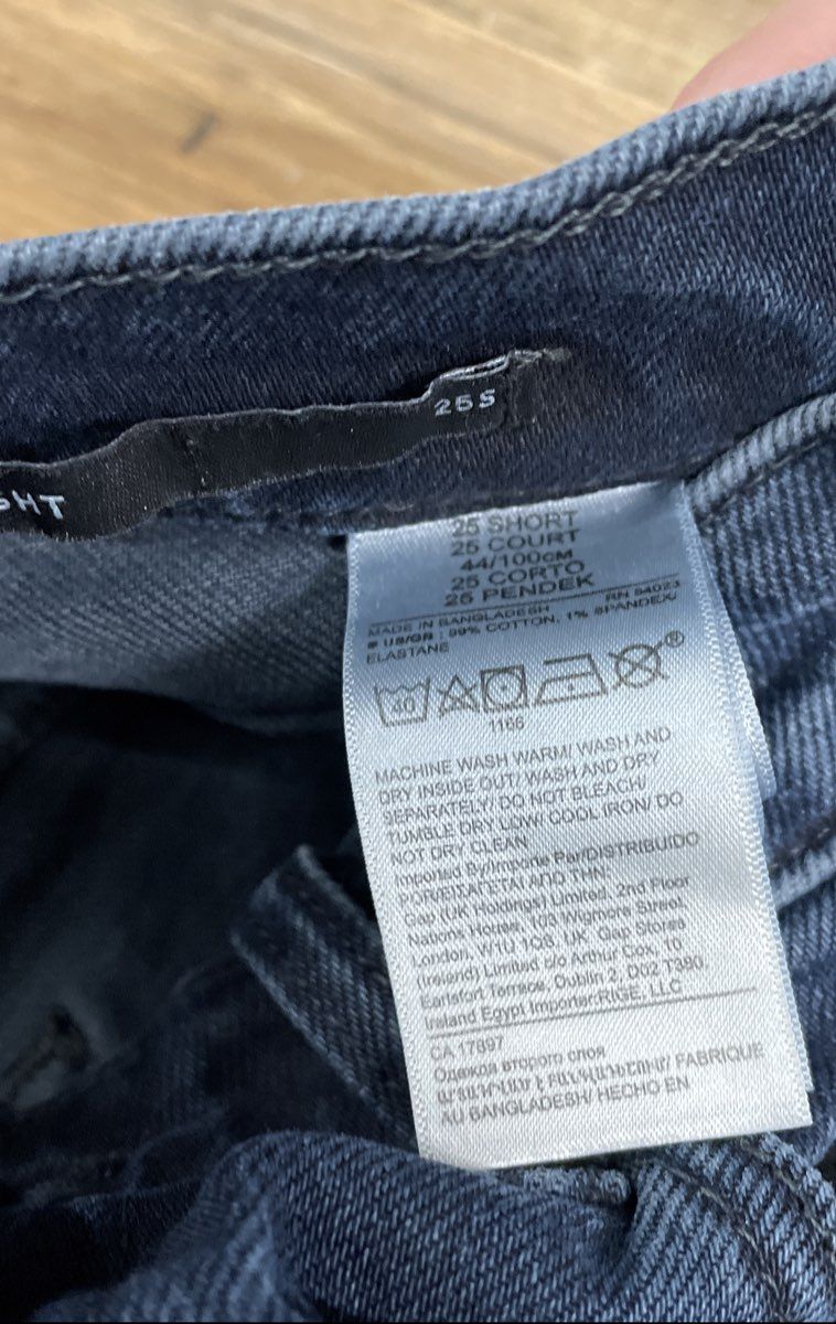 Banana Republic Women's Dark Blue Premium Denim Straight Leg Jeans Size 25S