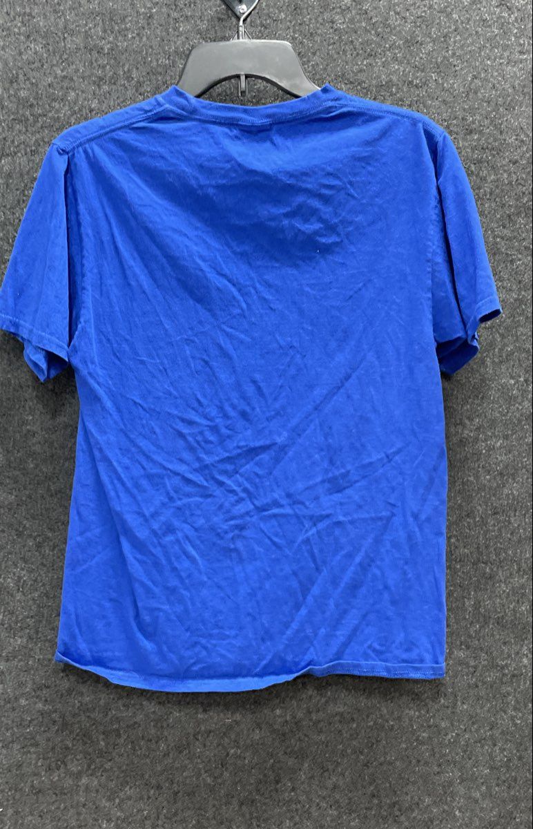 Netflix Men's Stranger Things Blue Pixel Art Press Start Graphic T-Shirt Sz S