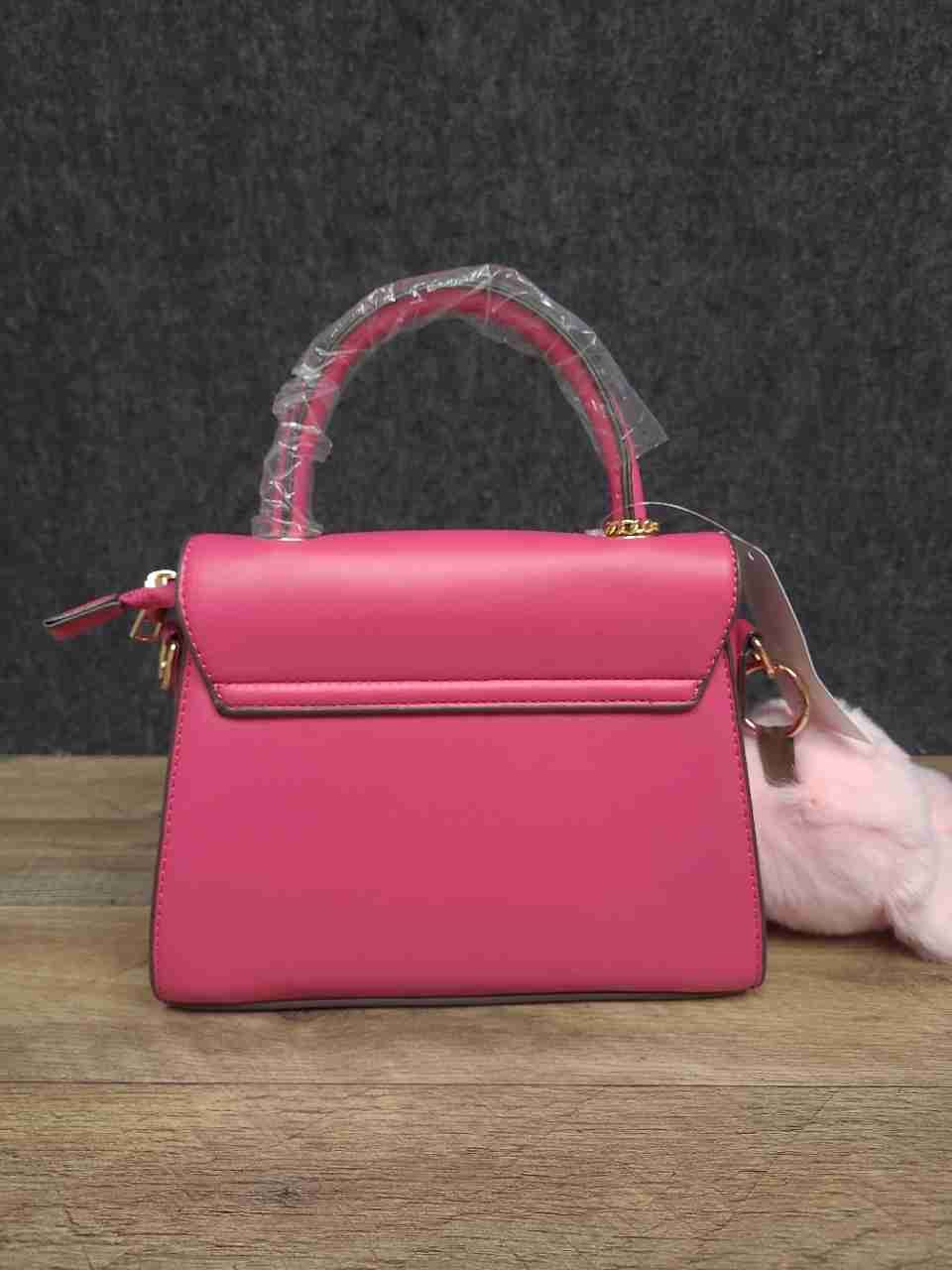 AR New York Rose Pink Modern Quilted 2-in-1 Satchel Crossbody Bag NWT