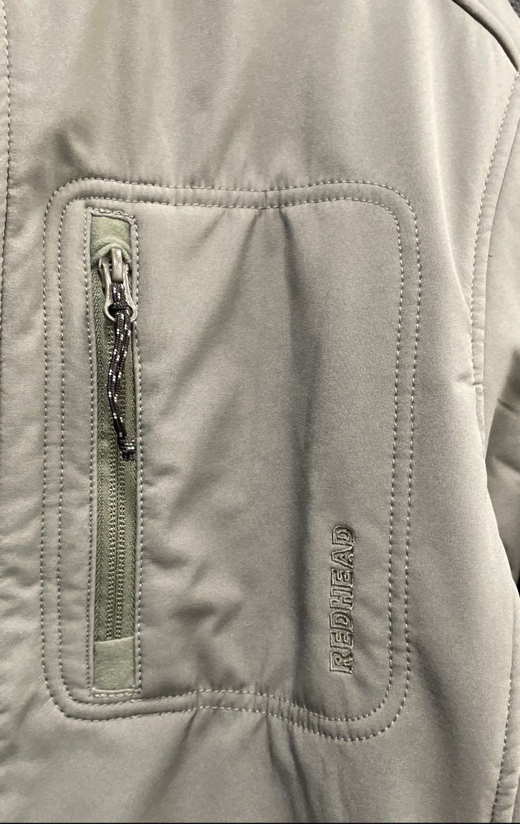 NWT Red Head Men's Sage Green Softshell Fleece Lined Full Zip Jacket Sz M