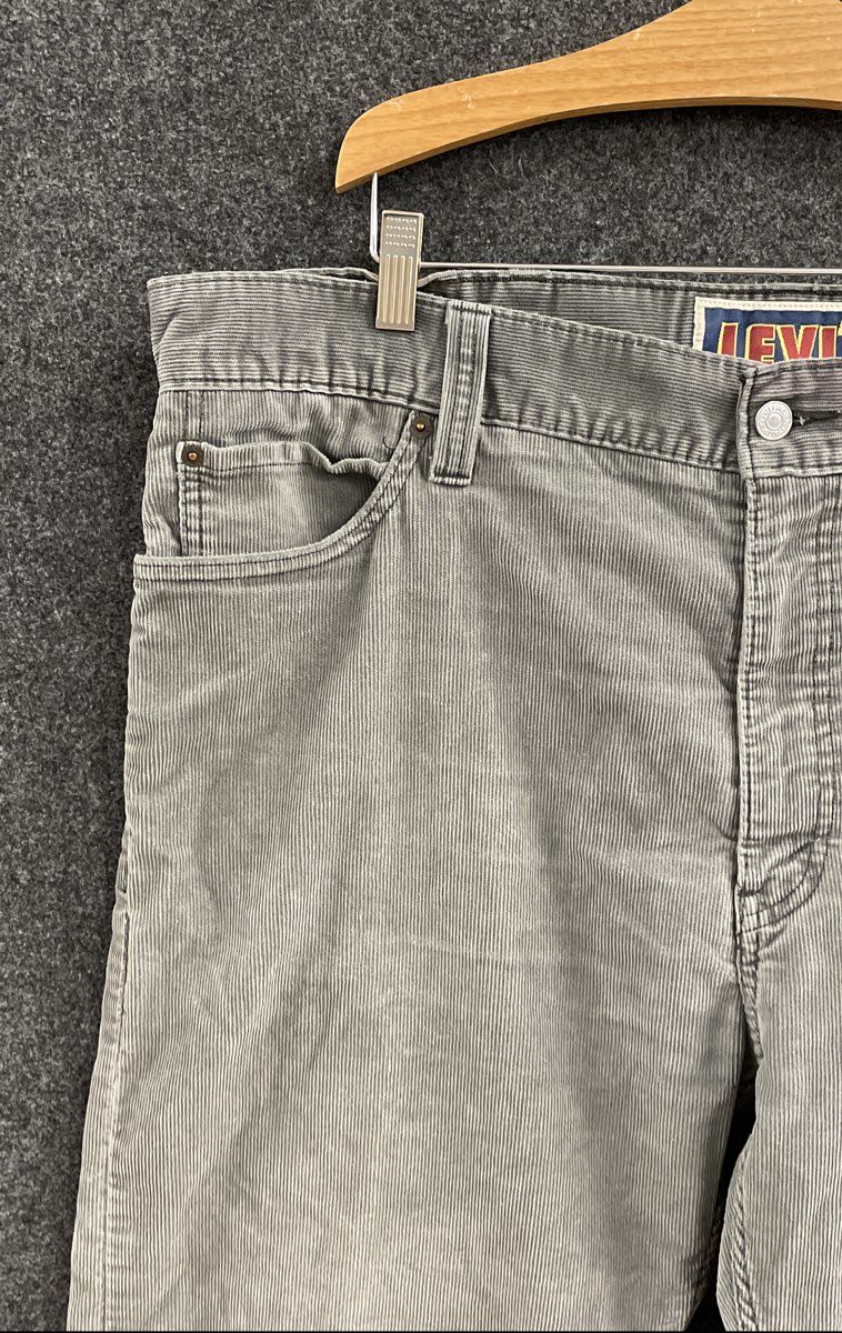 Levi's Men's 549 Low Loose Gray Corduroy Pants Y2K Size 40x30